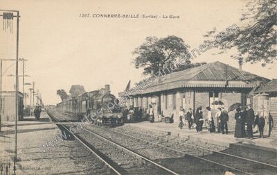 Carte postale ancienne Connerre Beille — Connerré (Sarthe)