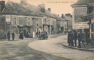 Carte postale ancienne Circuit de la Sarthe — Connerré (Sarthe)