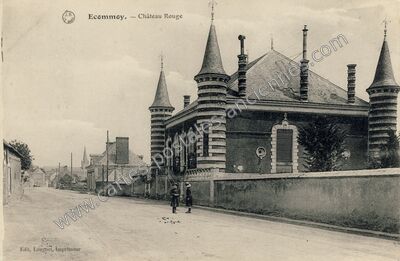 Carte postale ancienne Château Rouge — Écommoy (Sarthe)