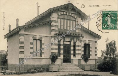 Carte postale ancienne Chalet — Écommoy (Sarthe)