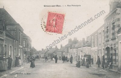 Carte postale ancienne Gréez-sur-Roc