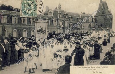 Carte postale ancienne Fêtes de Jeanne d'Arc — La Flèche (Sarthe)