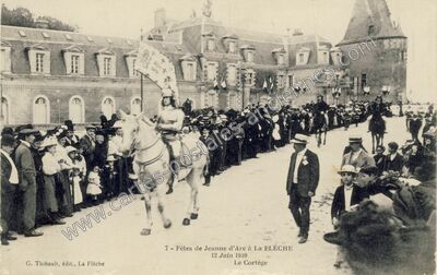 Carte postale ancienne Fêtes de Jeanne d'Arc — La Flèche (Sarthe)