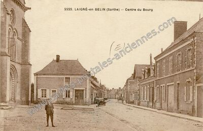 Carte postale ancienne Laigne en Belin