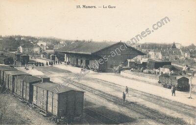 Carte postale ancienne La Gare — Mamers (Sarthe)