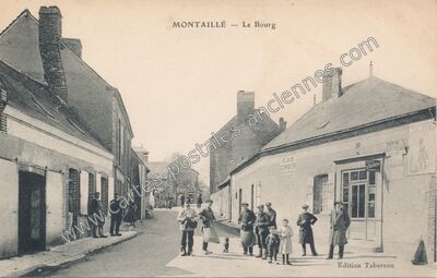 Carte postale ancienne Le Bourg — Montaillé (Sarthe)