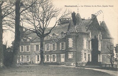 Carte postale ancienne Chateau de Montmirail — Montmirail (Sarthe)
