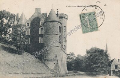 Carte postale ancienne Chateau de Montmirail — Montmirail (Sarthe)