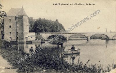 Carte postale ancienne Parcé-sur-Sarthe