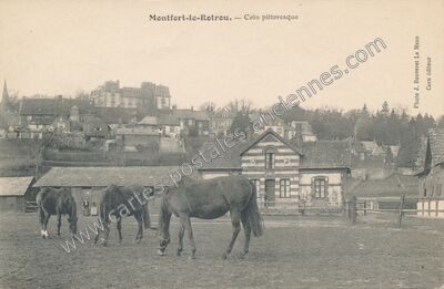 Carte postale ancienne Montfort le Rotrou — Montfort-le-Gesnois (Sarthe)