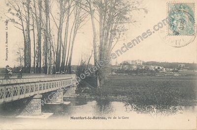 Carte postale ancienne Montfort le Rotrou — Montfort-le-Gesnois (Sarthe)