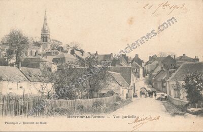 Carte postale ancienne Montfort le Rotrou — Montfort-le-Gesnois (Sarthe)