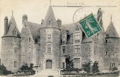 Carte postale ancienne Chateau de la Chenuere — Ruillé-sur-Loir (Sarthe)