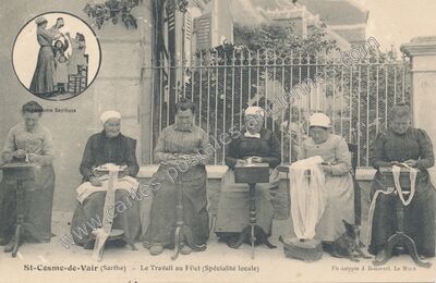 Carte postale ancienne Saint-Cosme-en-Vairais