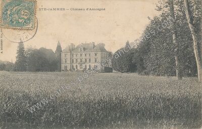Carte postale ancienne Sainte-Jamme-sur-Sarthe