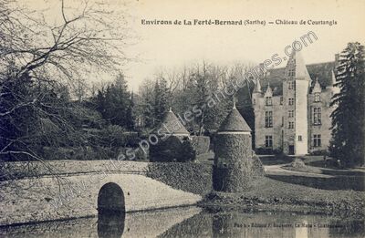 Carte postale ancienne Chateau de Courtangis — Saint-Jean-des-Échelles (Sarthe)
