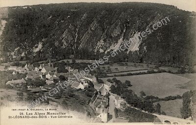 Carte postale ancienne Les Alpes Mancelles — Saint-Léonard-des-Bois (Sarthe)