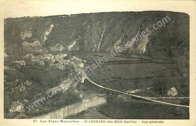Carte postale ancienne Les Alpes Mancelles — Saint-Léonard-des-Bois (Sarthe)