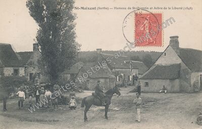 Carte postale ancienne St Quentin — Saint-Maixent (Sarthe)