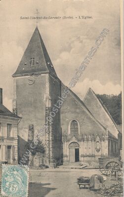 Carte postale ancienne Saint-Vincent-du-Lorouër