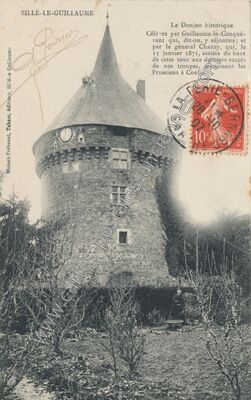 Carte postale ancienne Le Donjon historique — Sillé-le-Guillaume (Sarthe)
