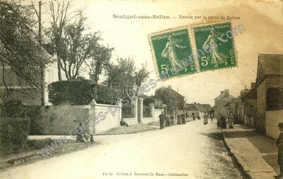 Carte postale ancienne Souligné-sous-Ballon