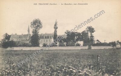 Carte postale ancienne Le Rancher, vue d'ensemble — Teloché (Sarthe)