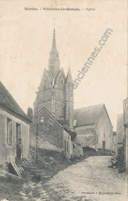 Carte postale ancienne Villaines-la-Gonais