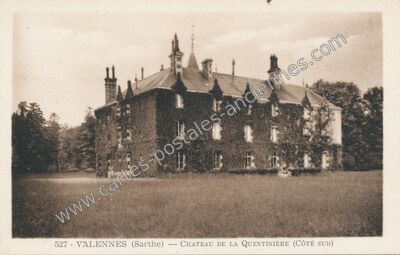 Carte postale ancienne Château de la Quentinière (Côté Sud) — Valennes (Sarthe)