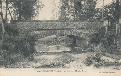 Carte postale ancienne La Braye au Moulin Neuf — Valennes (Sarthe)