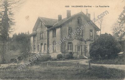 Carte postale ancienne La Foucherie — Valennes (Sarthe)