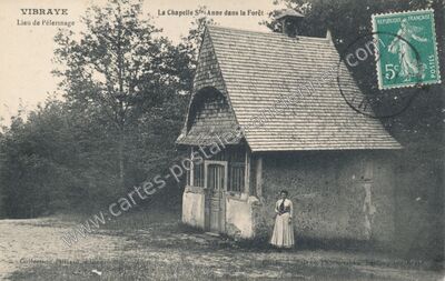 Carte postale ancienne La Chapelle Ste Anne dans la Forêt — Vibraye (Sarthe)
