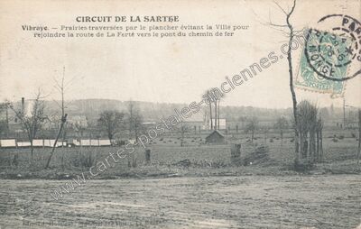 Carte postale ancienne Circuit de la Sarthe — Vibraye (Sarthe)