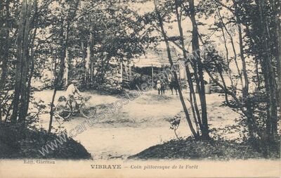 Carte postale ancienne Coin pittoresque de la Forêt — Vibraye (Sarthe)