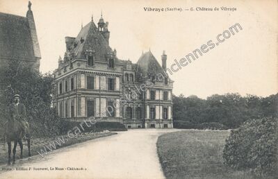Carte postale ancienne Château de Vibraye — Vibraye (Sarthe)