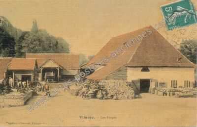 Carte postale ancienne Les Forges — Vibraye (Sarthe)