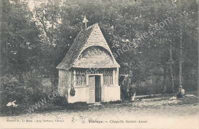 Carte postale ancienne Chapelle Sainte-Anne — Vibraye (Sarthe)