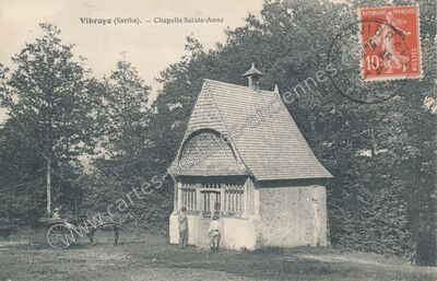 Carte postale ancienne Chapelle Sainte-Anne — Vibraye (Sarthe)