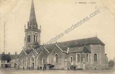 Carte postale ancienne Eglise — Vibraye (Sarthe)