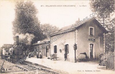 Carte postale ancienne Villaines-sous-Malicorne