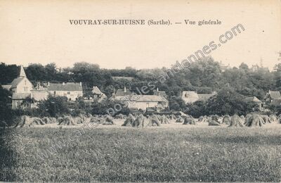 Carte postale ancienne Vouvray-sur-Huisne