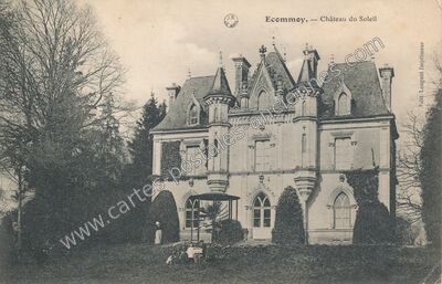 Carte postale ancienne Chateau du Soleil — Écommoy (Sarthe)