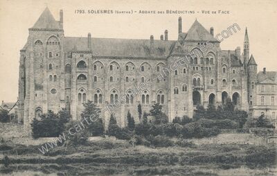 Carte postale ancienne Abbaye de Solesmes — Solesmes (Sarthe)
