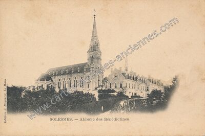 Carte postale ancienne Abbaye de Solesmes — Solesmes (Sarthe)