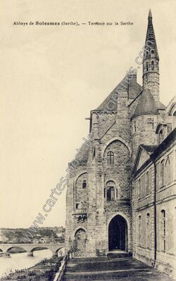Carte postale ancienne Abbaye de Solesmes — Solesmes (Sarthe)