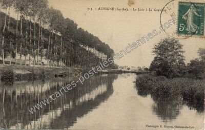 Carte postale ancienne Aubigne — Aubigné-Racan (Sarthe)