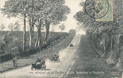 Carte postale ancienne Circuit de la Sarthe — Ardenay-sur-Mérize (Sarthe)