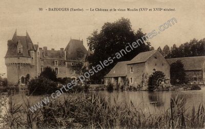 Carte postale ancienne Bazouges — Bazouges-sur-le-Loir (Sarthe)