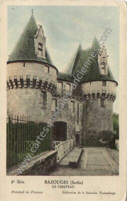 Carte postale ancienne Chateau de Bazouges — Bazouges-sur-le-Loir (Sarthe)