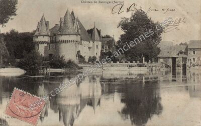 Carte postale ancienne Chateau de Bazouges — Bazouges-sur-le-Loir (Sarthe)